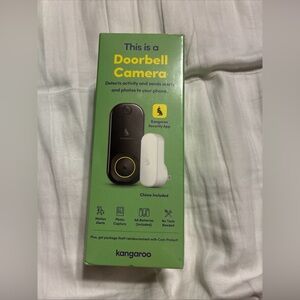 Kangaroo A0008 wi-fi doorbell camera and chime black